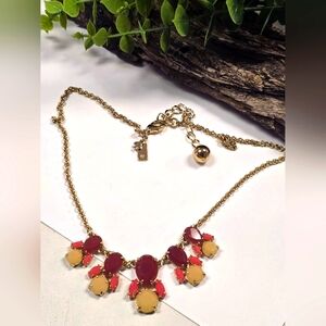 KATE Spade Multi-Colored Pink Cream Gold Necklace
